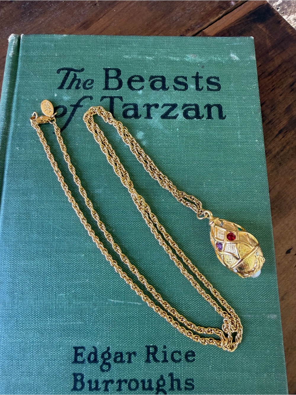 Vintage Joan Rivers Fabergé Inegg Pendant Necklace Classics Collection 14” Drop - Picture 5 of 5